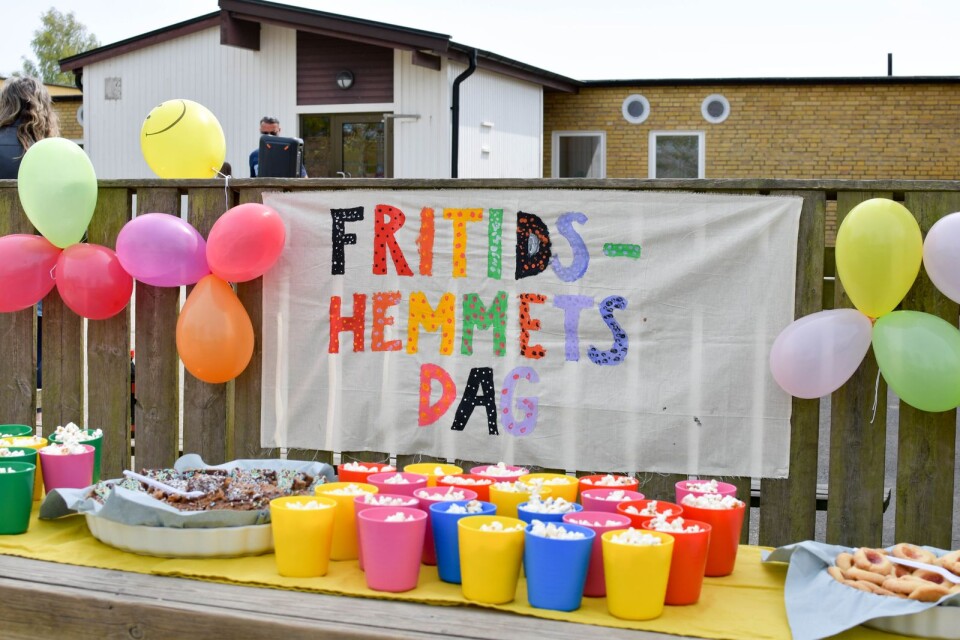 På Borrby skola firades Fritidshemmens dag med kul aktiviteter och god fika.