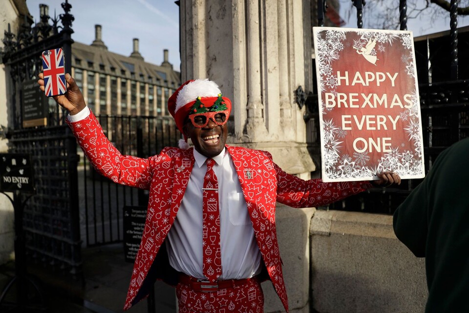 Brexitanhängarna firar jul!