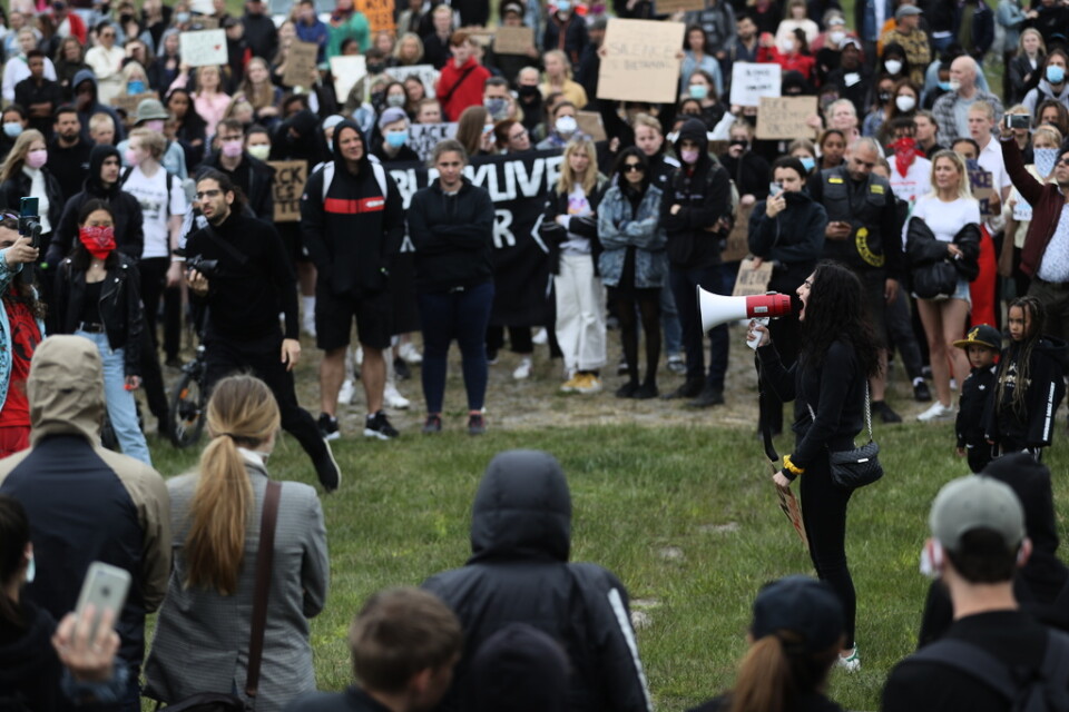 Polisen har beslutat att upplösa demonstrationen i Malmö till stöd för Black lives matter-rörelsen.