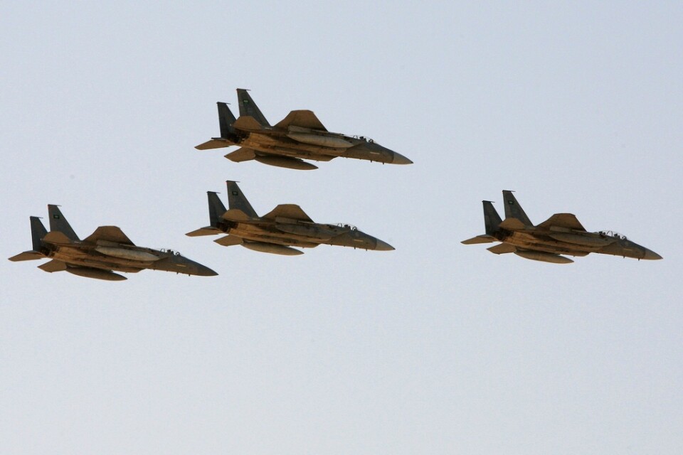 Saudiska stridsflygplan under en uppvisning 2009.