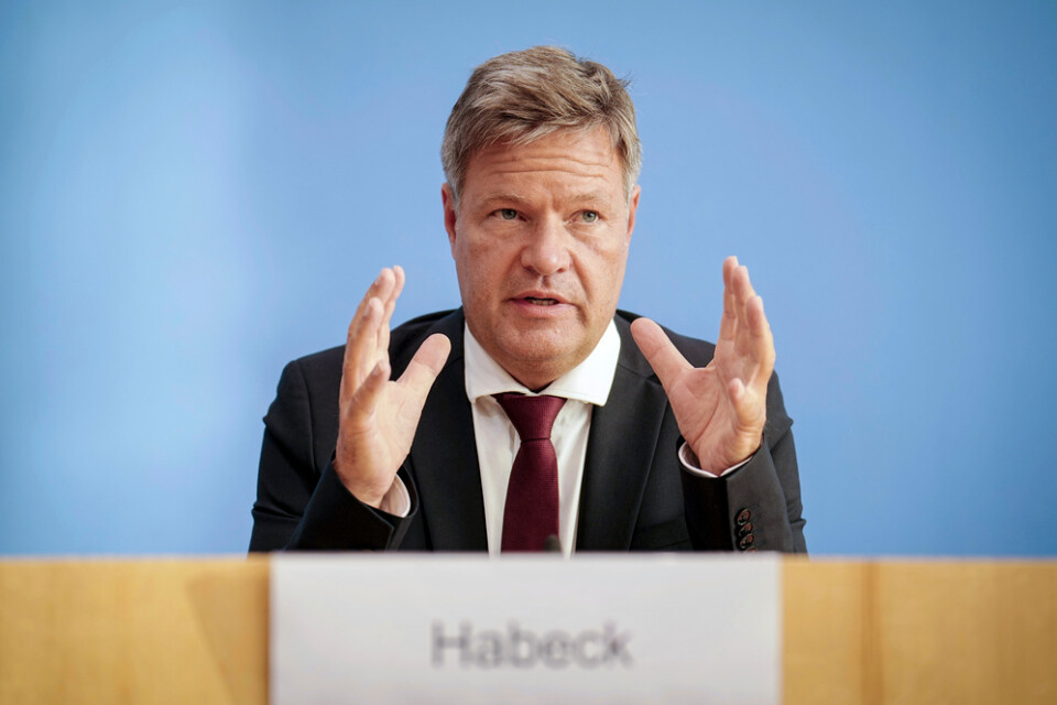Robert Habeck, Tysklands näringsminister.