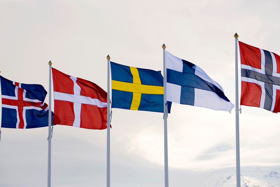 Islands, Danmarks, Sveriges, Finlands och Norges flaggor kommer att hissas i Ulricehamn imorgon den 23 mars.